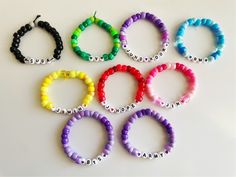 💜Do you bleed purple? 💜Show off your BTS Army pride with these bracelets! 💜 Personalized Purple Wristband For Friendship, Customized Purple Bracelets For Friendship, Customized Purple Friendship Bracelets, Customized Trendy Purple Beaded Bracelets, Customized Purple Beaded Friendship Bracelets, Bts Beaded Bracelet, Pride Friendship Bracelet, Bts Bracelets, Bts Bracelet