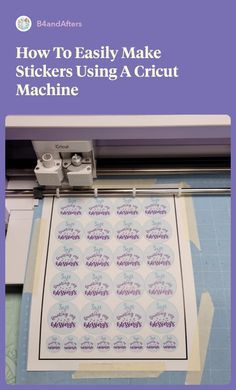 how to easily make stickers using a cricut machine