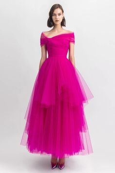 Layered Maxi Skirt, Puffy Dresses, Soft Tulle, Cutout Dress, Tulle Dress, Look Fashion, Evening Wear, Evening Gowns, Dress Length