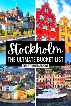 The ultimate Stockholm Sweden Bucket List Things To Do In Sweden Stockholm, Places To Visit In Stockholm, What To Do In Stockholm Sweden, Stockholm Things To Do, What To Do In Stockholm, Things To Do In Stockholm Sweden, Stockholm Travel Guide, Stockholm Activities, Stockholm Sweden Travel