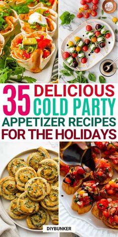 35 delicious cold party appetizer recipes for the holidays