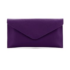 Discover the Purple Pebbled Leather Envelope Clutch Bag - a fusion of contemporary style and enduring durability. The textured leather exterior exudes both charm and resilience. The envelope-style flap is equipped with a concealed snap, ensuring effortless functionality. With a detachable wristlet and chain strap, this bag provides adaptable options for any situation. Unveil the soft interior featuring a convenient pocket for organized storage. Beyond being a mere accessory, this clutch emerges Leather Envelope Clutch, Purple Clutch, Envelope Clutch Bag, Organized Storage, Leather Envelope, Belt Purse, Envelope Clutch, Bridesmaid Gift, Clutch Handbag