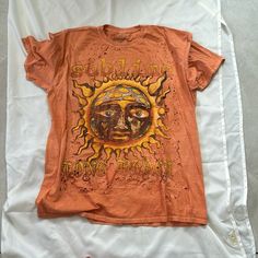 Orange Worn Out Look, Made With Holes All Over, Sublime Brand, Size S/M, Is Oversized. Never Worn Over Size Tee, Purple Logo, Sublime Shirt, Over Size, Urban Outfitters Tops, Tour T Shirts, Striped Tee, Vintage Sweatshirt, Red Sweaters