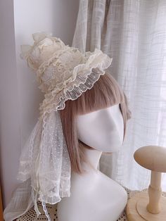 Option 1: A hat.  Option 2: A head veil.  Option 3: A hat and a head veil.  This price is for a hat/a head veil/a hat and a head veil only. Adjustable Costume Bonnet, Brimmed Mini Hats For Wedding, Wedding Hat Headpiece, One Size Fits Most, One Size Wedding Hat Headpiece, White Cap Mini Hat For Weddings, Wedding Hat Headpiece, Cream Hat Headpiece For Church, Adjustable Church Hat Headpiece, Elegant Bonnet For Wedding, One Size Fits Most