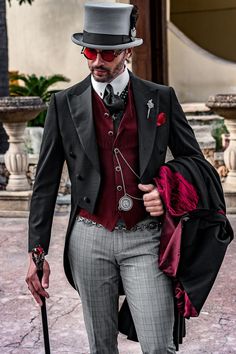 Male Goth, Gothic Suit, Steampunk Men Clothing, A Man In A Suit, Man In A Suit, Steampunk Wedding