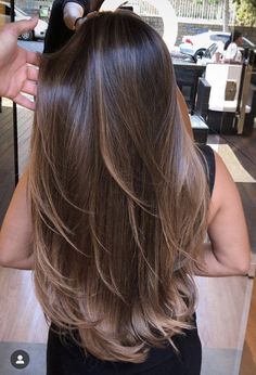 Rambut Brunette, Long Hair Color, Hair Color Techniques, Balayage Brunette, Haircuts For Long Hair