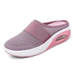 Sporty Summer Slip-ons With Arch Support, Comfortable Summer Sneakers With Arch Support, Summer Walking Shoes With Cushioned Footbed, Lightweight Non-slip Walking Shoes For Spring, Spring Lightweight Non-slip Walking Shoes, Lightweight Slip-on Summer Walking Shoes, Lightweight Summer Slip-on Walking Shoes, Breathable Comfortable Slip-on Sandals, Lightweight Summer Sneakers With Arch Support