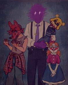 an image of three people dressed up as clowns