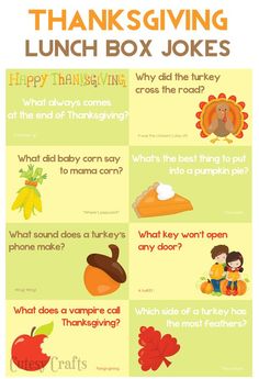 thanksgiving lunch box jokes for kids