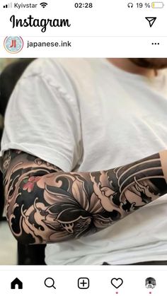 a man with a tattoo on his arm