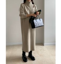 ▶ Color ◀ Ivory Beige Blue Gray ▶ Size ◀ One size(Free) ▶ Fabric ◀ Extra fine wool 100 ▶Size Spec(As flat measured not Circular.)◀ Total Length : 120cm(from neck edge) Chest : 62cm(Around 124cm as circular) Shoulder : 58cm Sleeve length : 45cm -------------------------------------------- ▶ SHIPPING Information ◀ Delivery usually takes 10~15 business days. (Korea Post EMS) Even it is express shipping, recently it is not easy to get air space flexibly. Please, kindly wait a bit and be patient for Oversized Beige Midi Dress For Fall, Long Beige Midi Dress For Fall, Beige Long Midi Dress For Fall, Long Winter Sweater, Long Fall Sweater Dress For Daywear, Long Sweater Dress For Fall Daywear, Beige Turtleneck Dress For Winter, Beige Knee-length Midi Dress For Winter, Long Beige Sweater Dress For Fall