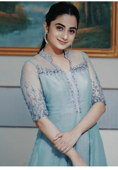 Namitha Pramod, Simple Kurta Designs, Designer Kurti Patterns, Simple Kurti Designs