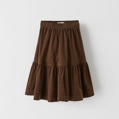 - Never Worn, Brand New Without Tag - Skirt Length: 62cm - Material: Corduroy Winter Cotton School Skirt, Winter School Cotton Skirt, Brown School Skirt For Fall, Brown Skirt For School In Fall, Brown Skirt For School Spring Season, Brown Cotton Skirt For Winter, Casual Brown Skirt For School, Zara Skirt For Fall, Corduroy Midi Skirt