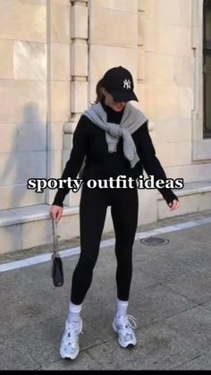 Hype Bae Outfit, Aquriam Outfit Ideas, Lazy Black Outfit, Autumn Sport Outfit, Gym Casual Outfit, Sports Outfits Aesthetic, Das Shoes, Outfit Para Gym, Running Outfit Winter