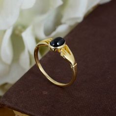 Black Onyx Hand Ring Gold Onyx Ring Dainty Ring Pinky Ring | Etsy Elegant Black Couple Rings For Gift, Elegant Black Couple Rings As Gift, Elegant Black Couple Rings, Elegant Black Enamel Ring For Promise, Black Open Midi Rings For Promise, Black Open Couple Rings As Gift, Black Open Midi Ring For Promise, Gold Onyx Ring, Ring Black Stone