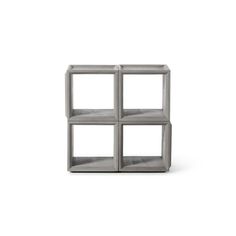 three cubes are stacked on top of each other in the shape of four squares