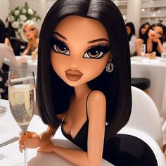 Black Bratz Doll, Brat Doll, Doll Aesthetic, Barbie Model, Cartoon Profile Pictures, Foto Ideas Instagram, Bratz Doll, Cartoon Profile Pics, Cartoon Pics