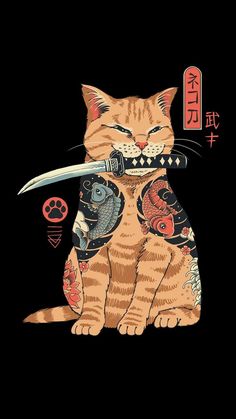 Japanese Art Modern, Japanese Wallpaper Iphone, Samurai Artwork, Japanese Artwork, Samurai Art, Japanese Tattoo Art, Art Japonais, Cool Wallpapers Art