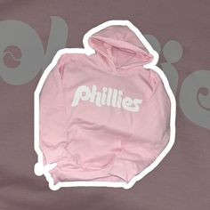 Phillies Pink Gildan Hooded Sweatshirt Fan Apparel Sweatshirt With Adjustable Hood, Fan Apparel Hoodie Sweatshirt With Adjustable Hood, Fleece Hooded Fan Apparel Tops, Cotton Hoodie With Drawstring Hood For Fans, Adjustable Hood Fan Apparel Sweatshirt, Casual Pink Tops With Adjustable Hood, Fan Apparel Cotton Hoodie With Drawstring, Casual Pink Top With Adjustable Hood, Cotton Hoodie With Adjustable Hood For Fans