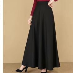 Olivia Mark - High-Waisted Ballroom Dance Long Skirt with A-Line Hem for Tall Women Long Black Skirt, Tall Skirt, Skirt A Line, Princess Sleeves, Straight Skirt, Ballroom Dance, Tall Women, High Waisted Denim, Long Black