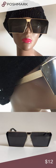 Sunglasses Gold frame sunglasses 🕶 Accessories Sunglasses Trendy Metal Sunglasses For Evening Wear, Chic Metal Sunglasses For Party, Chic Black Metal Sunglasses, Black Metal Sunglasses For Party, Black Metal Sunglasses For Parties, Black Metal Party Sunglasses, Adjustable Metal Sunglasses For Party, Modern Adjustable Sunglasses For Party, Modern Adjustable Sunglasses For Parties