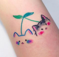 Kawaii Tattoo, Cute Little Tattoos, Cute Tiny Tattoos, Aesthetic Tattoo, Temporary Tattoo Stickers, Tattoos For Kids, Tattoo Sticker, Fake Tattoos