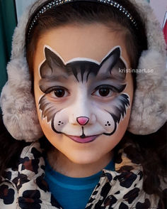 Face Paint Cat, Black Cat Face Paint, Cat Face Painting, Cat Face Paint, Cat Face Makeup, 2023 Happy New Year