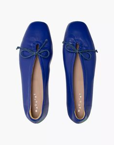 Maguire Prato Blue Leather Flats, Leather Ballet Flats, Rimini, Leather Flats, Blue Leather, Ballet Flats