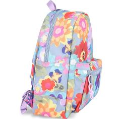 Herschel Supply All over flowers light blue backpack front pocket Spring Backpack With Floral Print For Everyday Use, Floral Print Backpack For Everyday Use In Spring, Spring Floral Print Backpack For Everyday Use, Spring Floral Print Standard Backpack, Light Blue School Bags For Spring, Floral Print Backpack For School In Spring, Spring Floral Print Backpack For Daily Use, Spring Floral Print Casual Backpack, Blue Backpack For Everyday Use In Spring