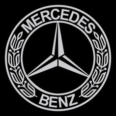 mercedes benz logo on a blue background