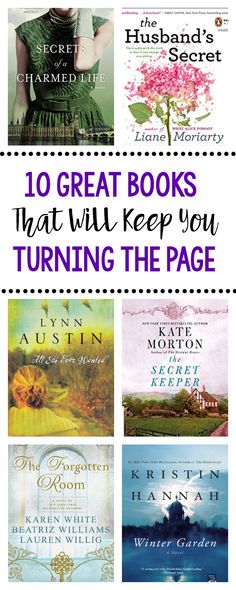 the top ten books that will keep you turning the page