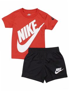 A to Z Shop Our eBay Store About Us Contact Us Add to Favorite Sellers Nike T-Shirt & Shorts Set Toddler/Little Boy's 2-Piece Swoosh Nike T-Shirt & Shorts Set Toddler/Little Boy's 2-Piece Swoosh Product Description: Model: 6F024 1 T-Shirt; 1 Pair Of Shorts Shirt Features Short Sleeves & Crew Neck Shorts Feature Elasticized Waistband Swoosh Logo At Chest; Left Sleeve; & Left Leg Made Of: 100% Polyester Made In: Vietnam  155399-6    Payment   After winning an item in auction or completing a Buy-It-Now purchase you must use our secured checkout system. Please click the checkout icon and follow the instructions. Check-Out Now! Click on the Check-out button and You will be able to complete your payment and finalize your purchase without waiting for the winning bidder email confirmation. Check-O Cotton Sport Sets With Graphic Print, Cotton Graphic Print Sports Sets, Sporty Crew Neck Playwear Set, Casual Moisture-wicking Sets For Summer, Casual Summer Moisture-wicking Sets, Casual Summer Sets With Moisture-wicking, Casual Summer Sets With Moisture-wicking Details, Spring Sports Sets Sportswear, Spring Sportswear Sets For Sports