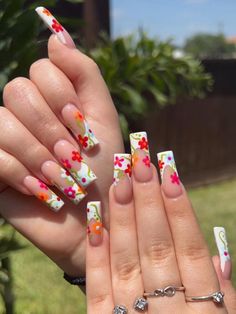 Nail Design Glitter, Cute Acrylic Nail Designs, Acrylic Nails Coffin Short, Pink Acrylic Nails, Summer Nail, Short Acrylic Nails