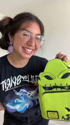 Nightmare Before Christmas Graphic tshirt and Oogie Boogie Loungefly Backpack Inspired Disney Outfits, Outfits For Disneyland, Outfit Ideas Halloween