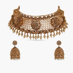 Yuthi Antique Nakshi Choker Set Simple Choker, Filigree Pattern, Choker Set, Metal Ball, Gold Plating, Special Event, Antique Gold, Special Events, Beautiful Jewelry