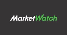 the market watch logo is shown on a black background with green letters that read marketwatch