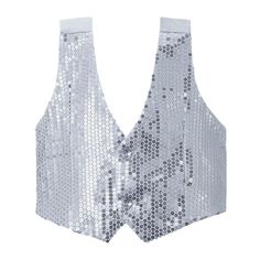 ADD SOME SPARKLE TO YOUR PERFORMANCE IN THIS SEQUINED VEST! Be the center of attention tonight as you perform your greatest! The costume is available in colors: Gold, Silver, and Red. VERSATILE: Great for Halloween stage, parties, or photo booths all year-round ADDITIONAL FEATURES: Very durable: resistant to most chemicals, stretching and shrinking, wrinkle resistant, mildew, and abrasion resistant. Polyester is hydrophobic in nature and quick drying. It is easily washed and hang to dry. Ella Jane, Garba Dress, Sequin Vest, Shop Dress, Photo Booths, Vest Coat, Buy Dress, Vest Top, In Nature