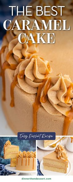 the best caramel cake recipe is easy to make and it's so delicious