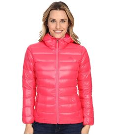 NEW WITH TAGS, 100% AUTHENTIC adidas Women's Super Pink Outdoor Light DOWN Hoodie Jacket Puffer  PACK-ABLE (Dust Bag Included) SUPER LIGHT AND SUPER WARM Shell and Lining : 100% Nylon Filler : 90% Duck Down , 10% Feathers SIZE  :  XS , M , L , XL COLOR: Super Pink -Stand-up Collar -Attuched Hood -Front Zip Closure -Long Sleeves  -Zip hand pockets -Streight Hemline  -MACHINE WASH COLD ALL MY ITEMS COME FROM A  VERY CLEAN,SMOKE FREE / PET FREE PLACE PAYMENTS: Please submit payment no later than 2 Pink Long Sleeve Nylon Hooded Jacket, Pink Nylon Hooded Jacket With Long Sleeves, Spring Puffer Jacket For Outdoor Activities, Adidas Spring Outdoor Outerwear, Adidas Outdoor Outerwear For Spring, Spring Adidas Outdoor Outerwear, Adidas Long Sleeve Winter Outerwear, Adidas Fall Outerwear, Pink Nylon Outerwear For Hiking