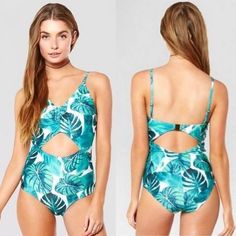 Super Cute! Brand: Minkpink Resort Size M Green Palm Design Open Diamond Cut Outs In Front/Back, Gold Clasp Closure And Adjustable Straps. Never Used! Green Tropical Swimwear For Day Out, Tropical Green Swimwear For Day Out, Casual Cutout Swimwear For Vacation, Casual Beach Swimwear With Cutout, Casual Cutout Swimwear For Beach Season, Casual Cutout Swimwear For Beach, Casual Cutout Swimwear For Poolside, Palm Design, One Piece Bathing Suit