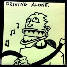 Musical Awesomeness. Locke Brady Post-It art 2013 #lockebrady #postitart Post It Art, Goofy Drawing, Bad Art, Notes Art, Mini Drawings, Drawing Practice, Art Series