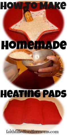 how to make homemade heating pads for the oven or stove top with instructions and pictures