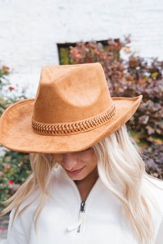 Look and feel like a cowboy with our Braided Band Cowboy Hat! Crafted from high-quality materials, this hat features a braided band, 23" adjustable lining, and a comfortable inner lining for a perfect fit. Whether you're at the rodeo or just taking a stroll, this hat adds a touch of country charm to your look. General Info: 90% Polyester, 10% PU Braided Band 23" Inner Lining Adjustable Lining Cowboy Clothing, Country Charm, Cowboy Hat, Clothing Company, Rodeo, Cowboy Hats, Cowboy, Braids, Perfect Fit