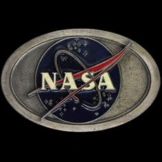 Rare Nasa Space Center Logo Badge Insignia Buckle - Vintage belt buckles make unique and treasured gifts! Browse our shop for more great items: VintageBeltBuckle.com With over 20,000 of the rarest and highest quality collectible belt buckles. Please repin follow us & check back as we continue to grow! #VintageBeltBuckle #BeltBuckle #MensBeltBuckles #NASA #Space #Buckle #MensWear #MensFashion #MensBeltBuckle #Collectible Princess Of England, Nasa Space Center, Texas Belt Buckle, Center Logo, Science Gifts, Space Center, Gold Belts