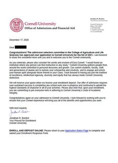 a letter from the university requesting that it is accepting an additional fee for student loan