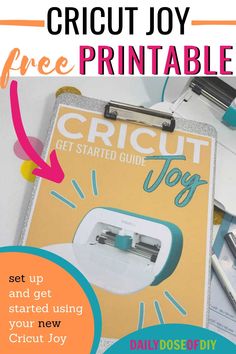 a cricut joy printable is shown with the instructions for how to use it