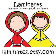 an image of two people in raincoats with the caption laminates