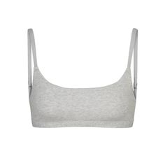 COTTON JERSEY SCOOP BRALETTE | LIGHT HEATHER GREY Sleeping Bra, Gemini And Pisces, Best Friends Brother, Christmas Guide, Birthday Wishlist, Sport Bra, Shoes With Jeans, Cute Summer Outfits, Bra Top