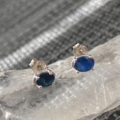 It Is A Good Gift For A Daughter Or Mother. Very Beautiful Blue And Clear Sapphire. Purchased From A Jewelry Store In The Mall, If Need I Can Find The Name. Never Use Since Purchased, They Are Kinda Too Small On Me. I Forgot They Are 0.5 Or 0.6 Carats? The Gems Length About 5mm. Blue Sapphire Studs, Sapphire Studs, A Daughter, I Forgot, Jewelry Store, Beautiful Blue, Blue And Silver, Jewelry Stores, Blue Sapphire