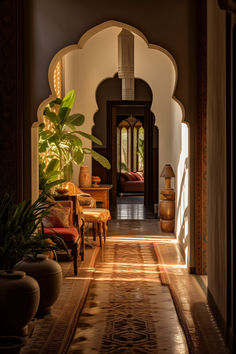 Embarking on Elegance: Discover the allure of Moroccan hallways, where tradition and elegance intertwine in a captivating design journey. Eastern House Design, Indian Modern House Interiors, Middle Eastern Inspired Decor, Middle Eastern Home Aesthetic, South East Asian Interior Design, Moorish Design Interiors, Interior Hallway Design, Mid Century Modern Moroccan, Arabic Style Interior Design